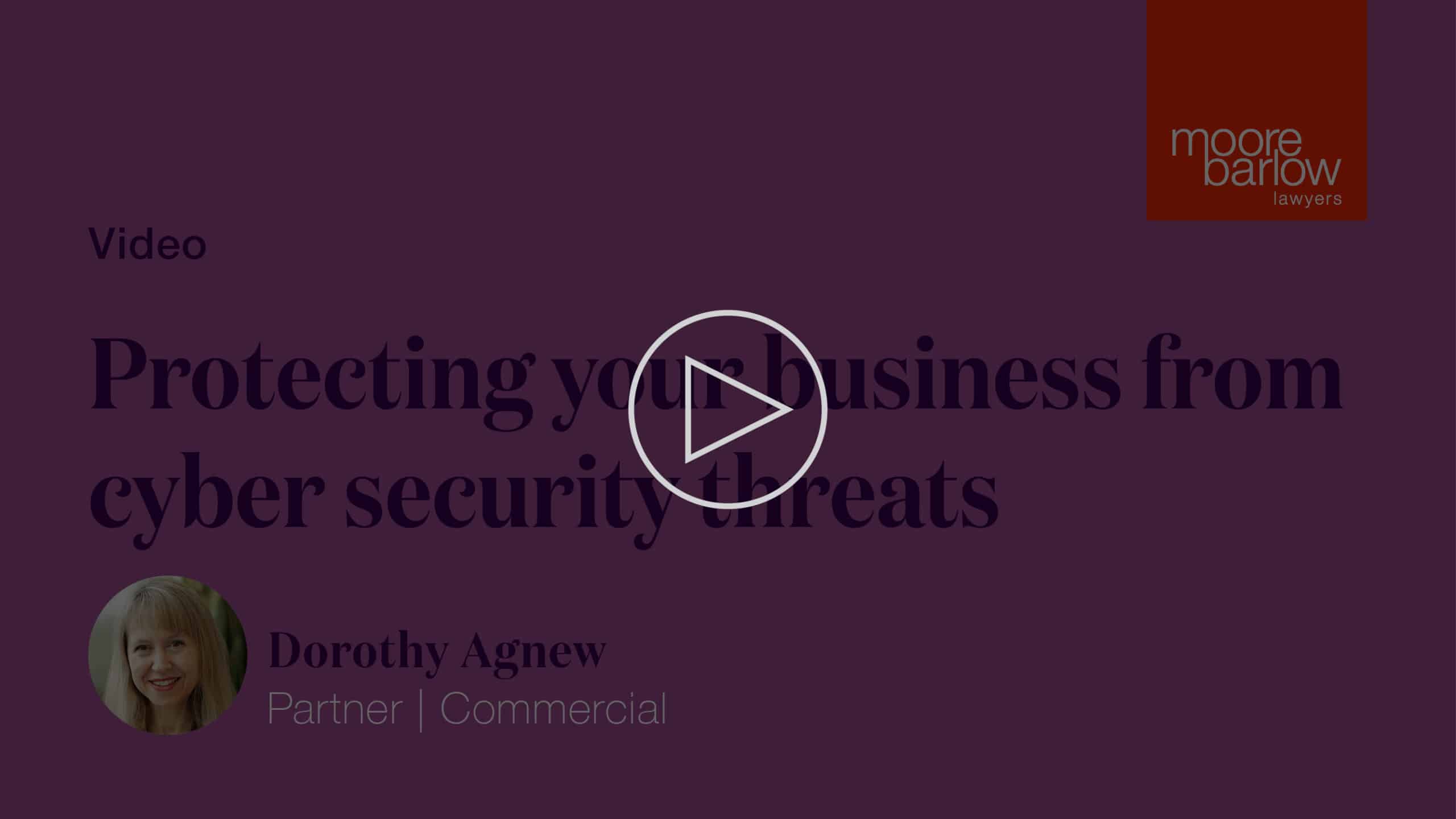 Protecting your business from cyber security threats