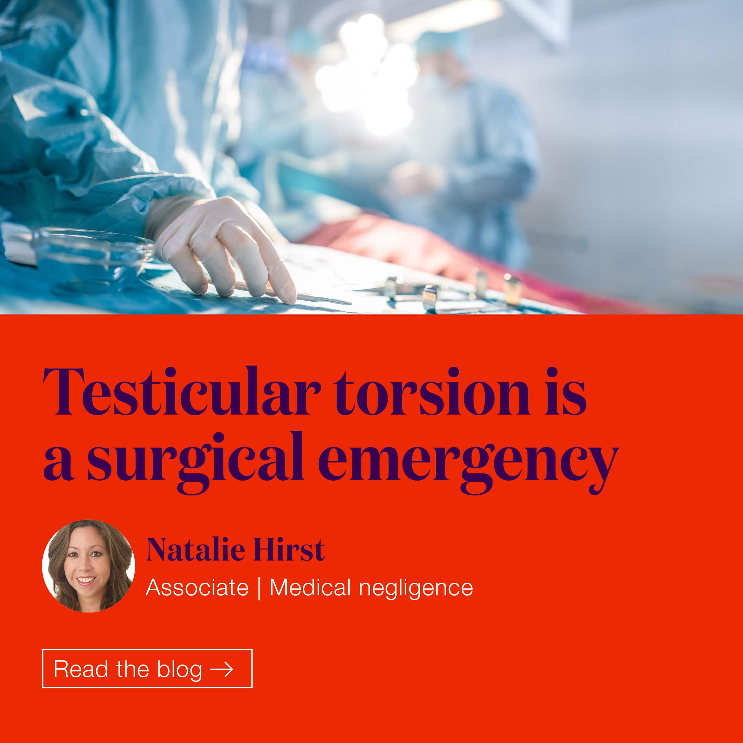 Testicular torsion is a surgical emergency Moore Barlow LLP