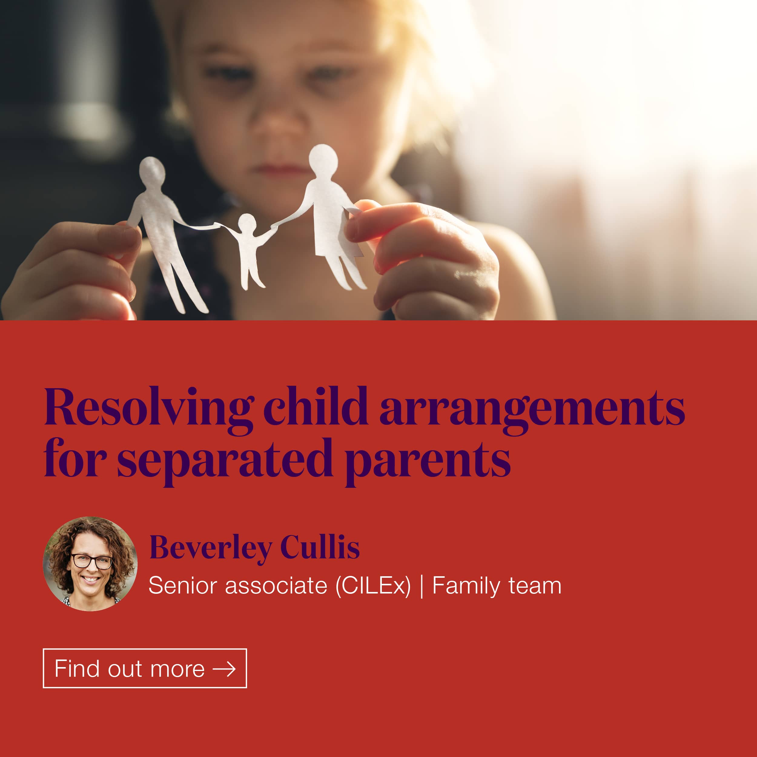 Resolving child arrangements for separated parents Moore Barlow LLP